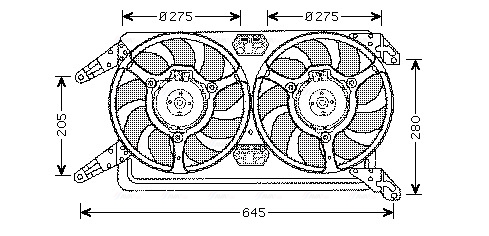 Ava Cooling Ventilatorwiel-motorkoeling AL7513