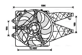 Ventilatorwiel-motorkoeling Ava Cooling AL7514