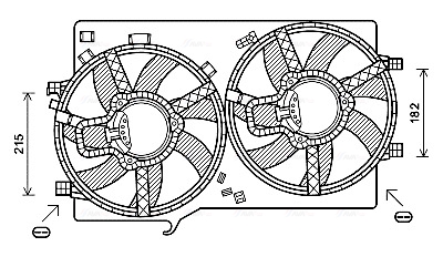 Ventilatorwiel-motorkoeling Ava Cooling AL7521