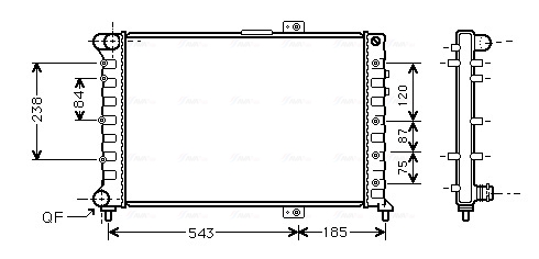 Radiateur Ava Cooling ALA2075