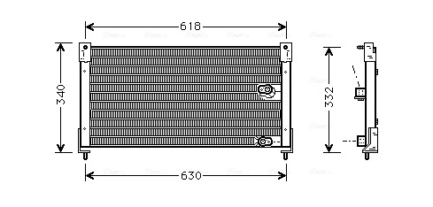 Airco condensor Ava Cooling AU5116