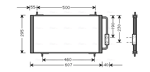 Airco condensor Ava Cooling AU5147