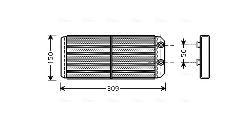 Kachelradiateur Ava Cooling AU6180