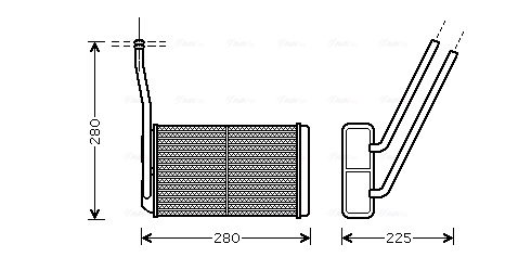 Kachelradiateur Ava Cooling AU6195