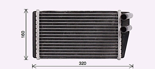 Kachelradiateur Ava Cooling AU6233