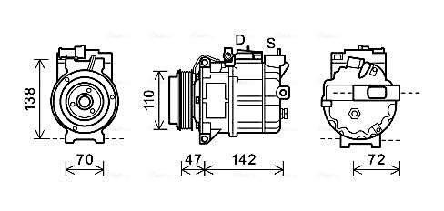 Airco compressor Ava Cooling AUAK208