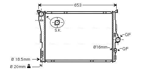 Radiateur Ava Cooling BW2343