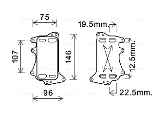 Oliekoeler motorolie Ava Cooling BW3556