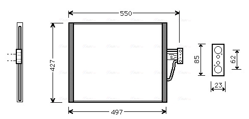 Airco condensor Ava Cooling BW5213