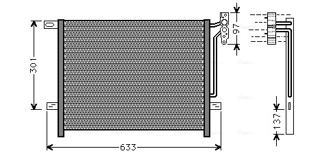 Airco condensor Ava Cooling BW5397