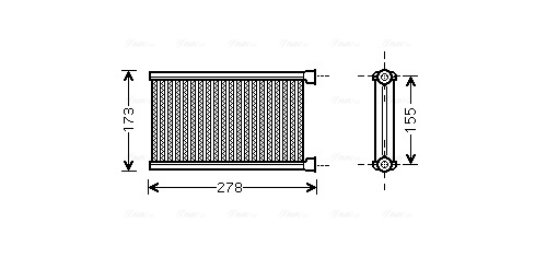 Kachelradiateur Ava Cooling BW6344