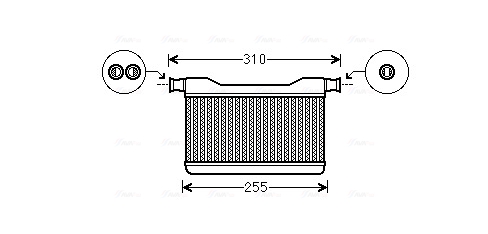 Kachelradiateur Ava Cooling BW6382