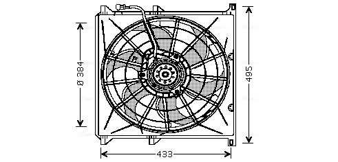 Ventilatorwiel-motorkoeling Ava Cooling BW7503