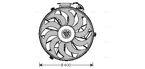 Ventilatorwiel-motorkoeling Ava Cooling BW7507