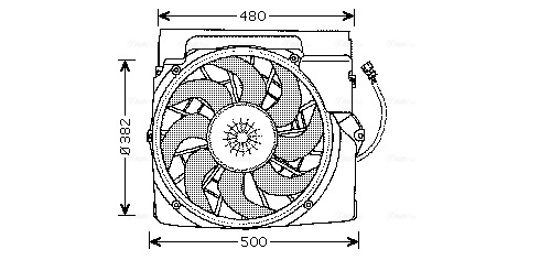 Ventilatorwiel-motorkoeling Ava Cooling BW7511