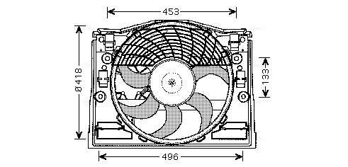 Ventilatorwiel-motorkoeling Ava Cooling BW7513