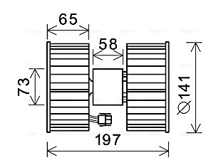 Kachelventilator Ava Cooling BW8483