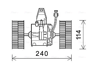 Kachelventilator Ava Cooling BW8491