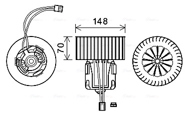 Kachelventilator Ava Cooling BW8539