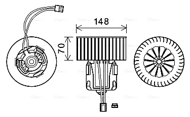 Kachelventilator Ava Cooling BW8540