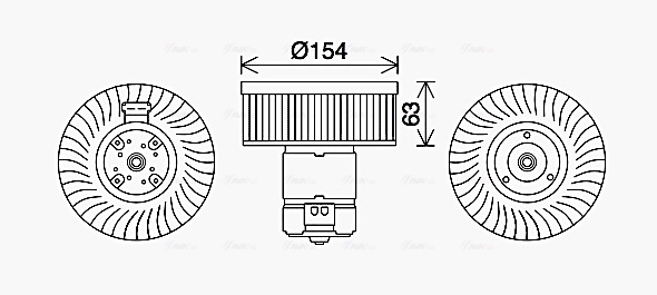 Kachelventilator Ava Cooling BW8570