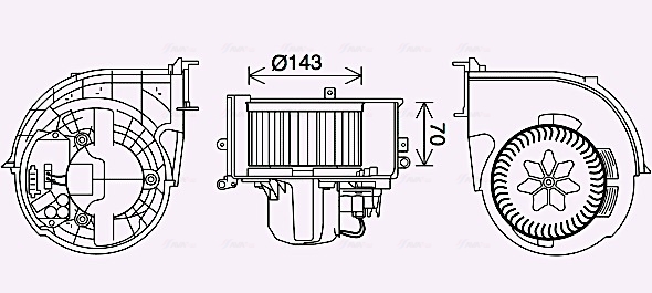 Kachelventilator Ava Cooling BW8574