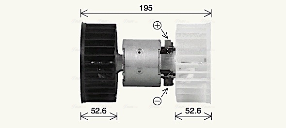 Kachelventilator Ava Cooling BW8610