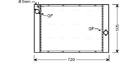 Radiateur Ava Cooling BWA2284
