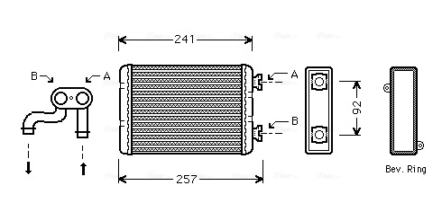 Kachelradiateur Ava Cooling BWA6257