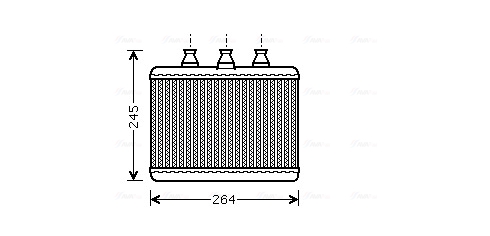 Kachelradiateur Ava Cooling BWA6271