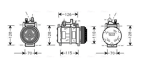 Airco compressor Ava Cooling BWAK227