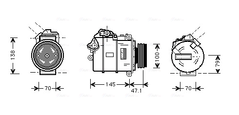 Airco compressor Ava Cooling BWAK306