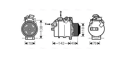 Airco compressor Ava Cooling BWAK387