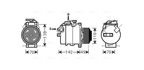 Airco compressor Ava Cooling BWAK411