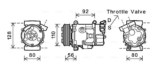 Airco compressor Ava Cooling BWAK416