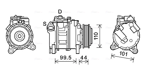 Airco compressor Ava Cooling BWAK492