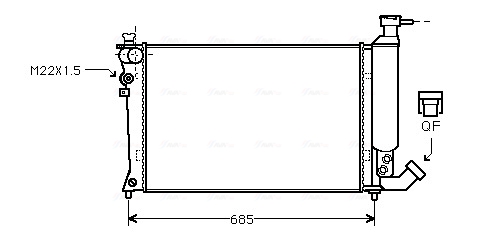 Radiateur Ava Cooling CN2057