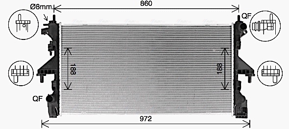 Radiateur Ava Cooling CN2320