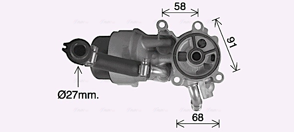 Oliekoeler motorolie Ava Cooling CN3307H