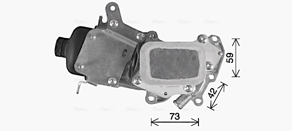 Oliekoeler motorolie Ava Cooling CN3309H