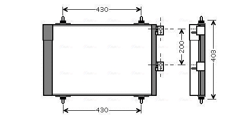 Airco condensor Ava Cooling CNA5241D