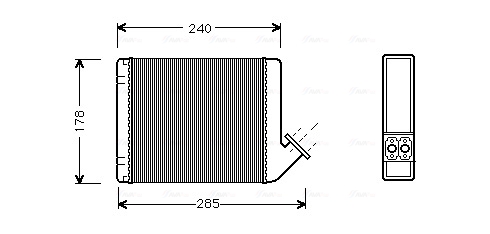 Kachelradiateur Ava Cooling CN6031