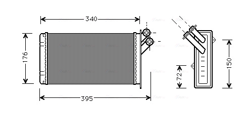 Kachelradiateur Ava Cooling CN6129