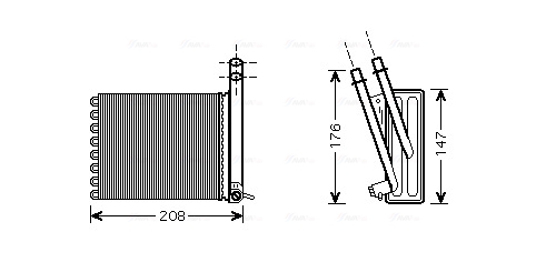 Kachelradiateur Ava Cooling CN6243