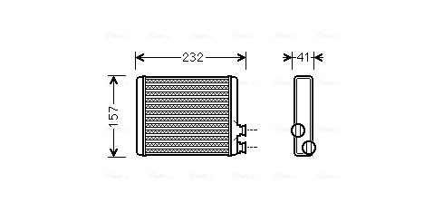 Kachelradiateur Ava Cooling CN6286