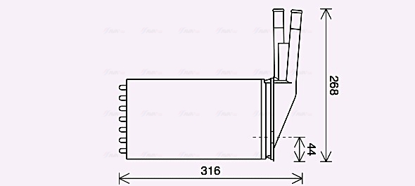 Kachelradiateur Ava Cooling CN6313