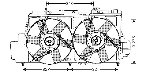 Ventilatorwiel-motorkoeling Ava Cooling CN7520