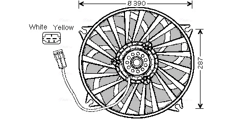 Ventilatorwiel-motorkoeling Ava Cooling CN7526