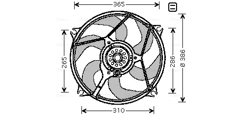 Ventilatorwiel-motorkoeling Ava Cooling CN7529