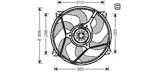 Ventilatorwiel-motorkoeling Ava Cooling CN7530